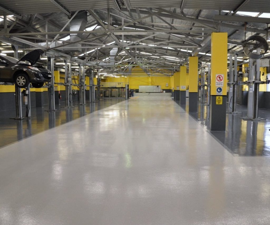 Internal Coloured Fluoropolymer Floor Coating
