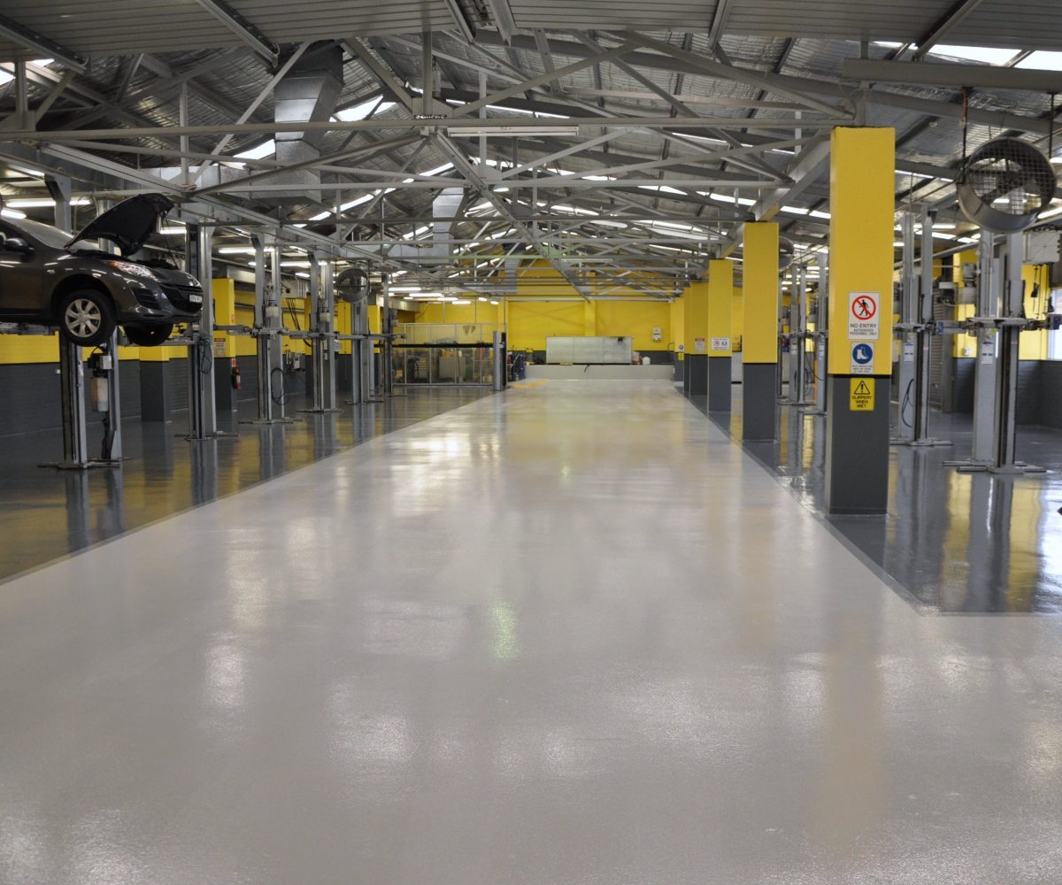 Internal Coloured Fluoropolymer Floor Coating